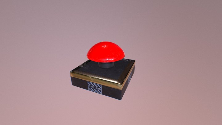 Red Button 3D Model