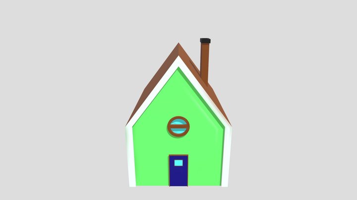 Low Poly House 3D Model