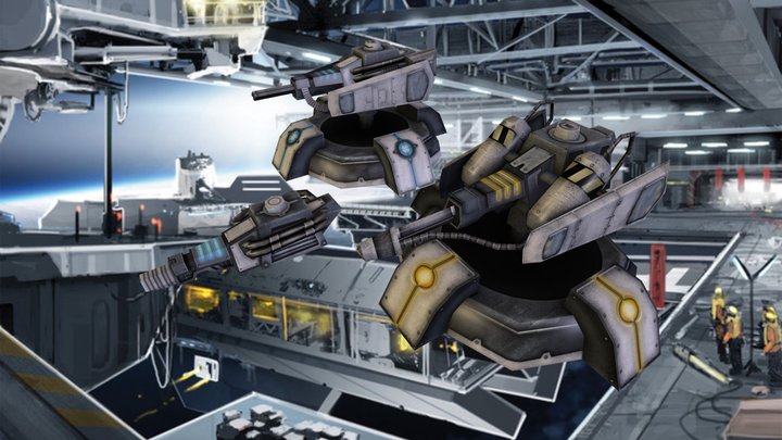 Starship Weapons 3D Model