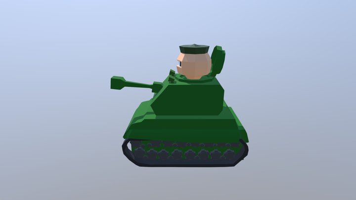 War Tank / Tanque de Guerra : Cartoon 3D Model