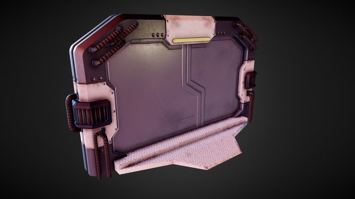 Scifi-Door 3D Model