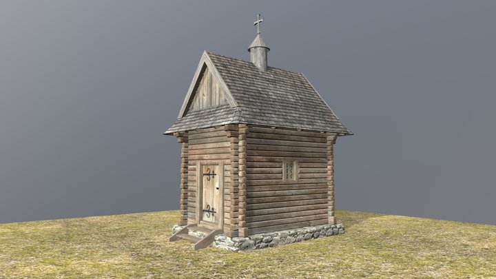 Plisnesk - Church Olenyn Park XII-XIII c. 3D Model