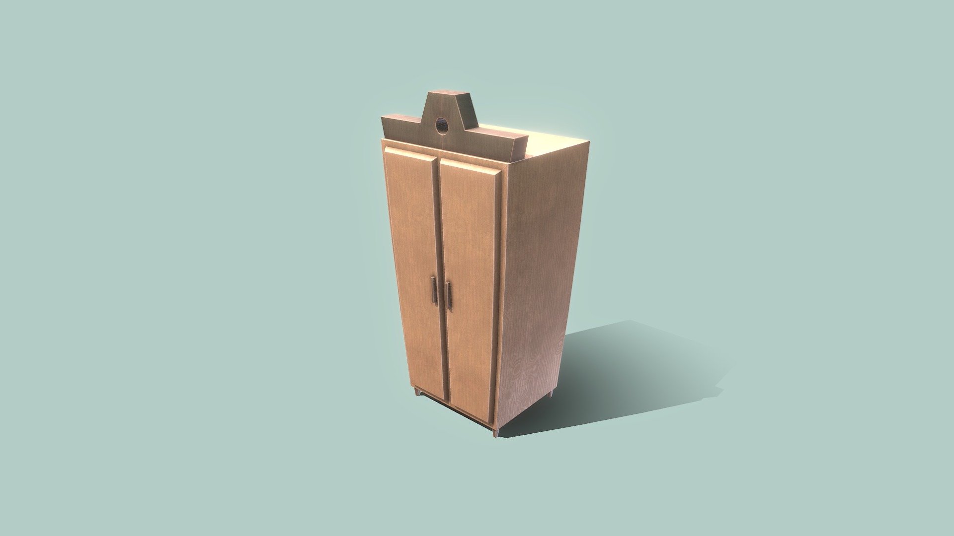 game ready Old closet (lowpoly)