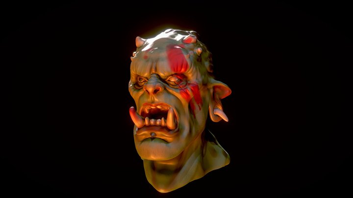 orc head 3D Model