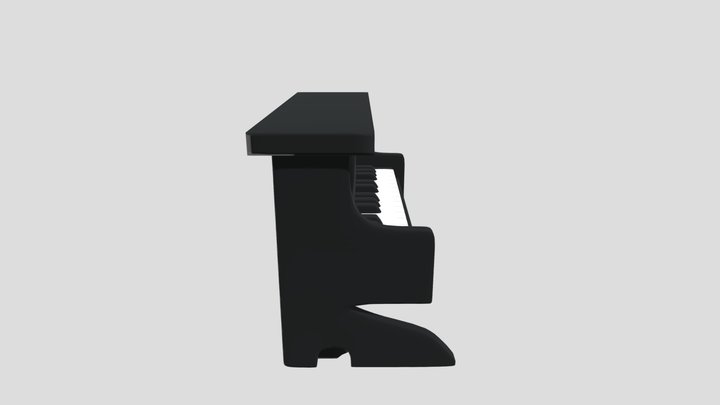 Upright Piano 3D Model