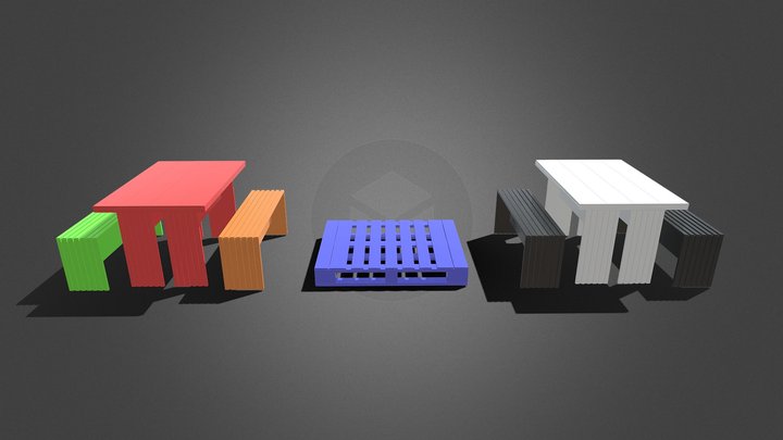 Eco Friendly, Recycled and Sustainable Products 3D Model