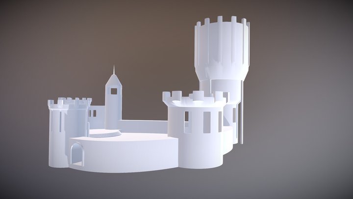 castle model test concept. 3D Model
