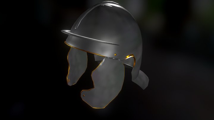 Roman Auxiliary Infantry Helmet - 3rd Century 3D Model