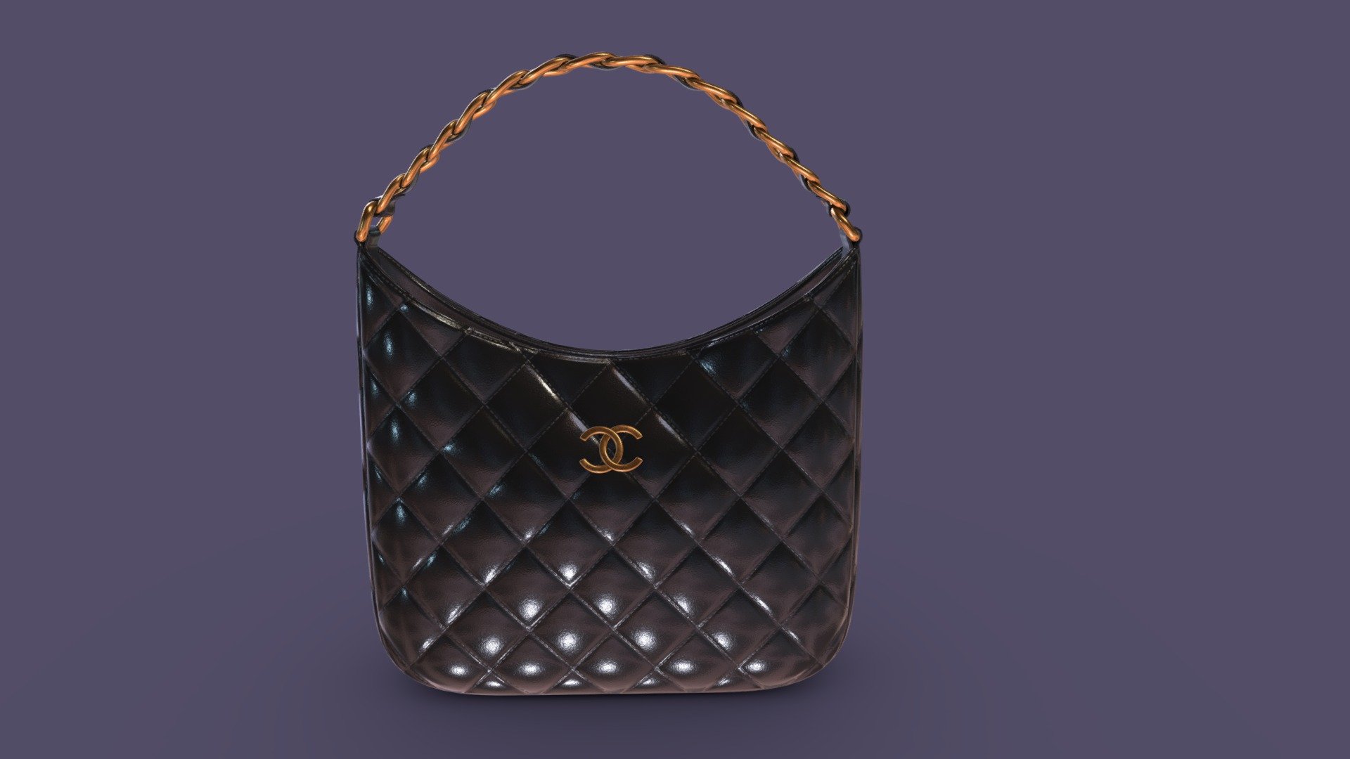 Chanel Large Hobo Bag - 3D Model by frezzy