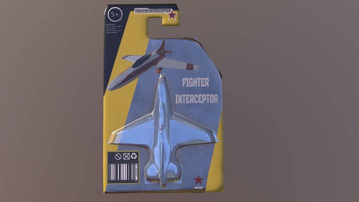 toy jet packaging 3D Model