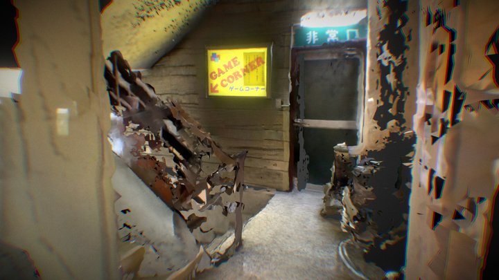 かめや楽寛ゲームコーナー　Kameya RAKAN Gaming Room 3D Model