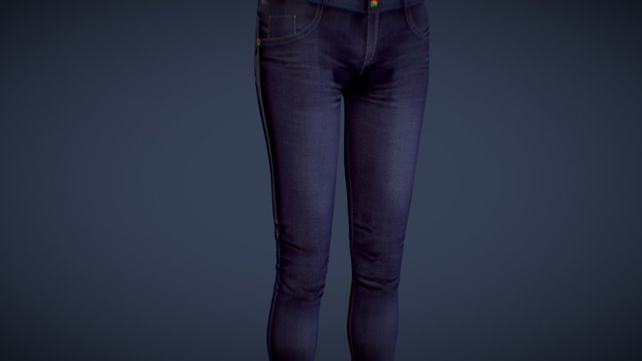 Female pants 3D Model