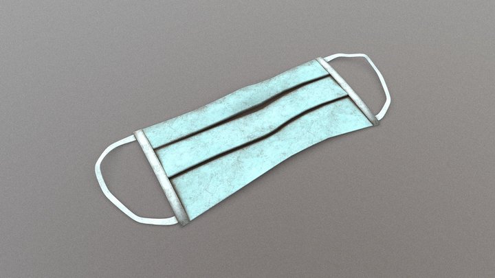 Discarded Covid-19 Mask – Free 3D Model STL