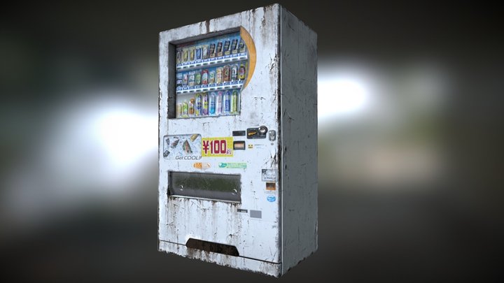 Post Apo vending machine 3D Model