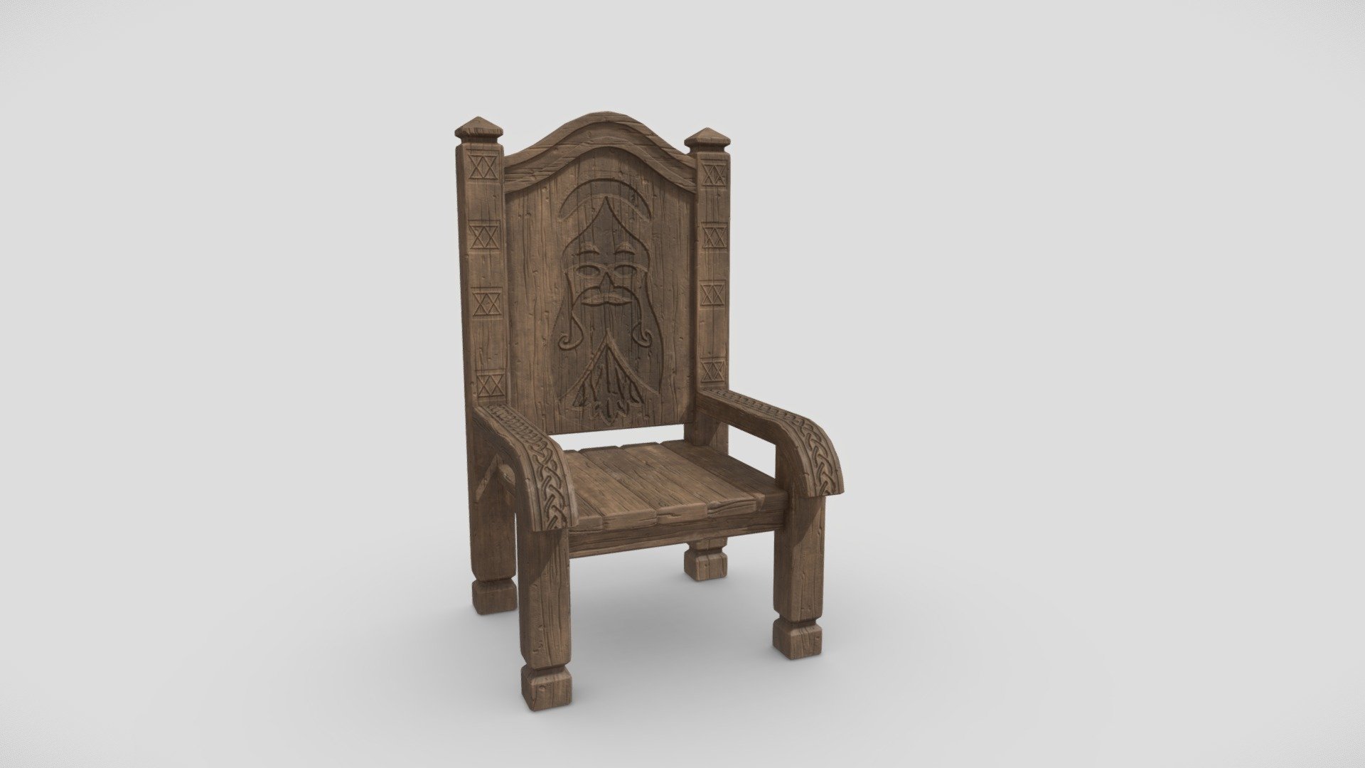 Wooden Throne - Buy Royalty Free 3D model by captainapoc [e778f95 ...