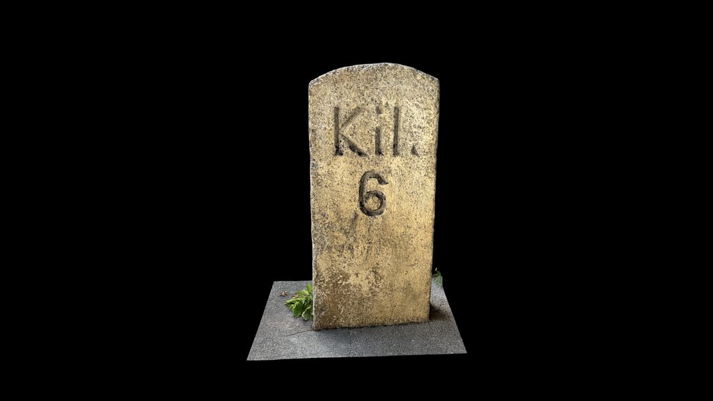 Milestone Axenstrasse Km 6 von Altdorf