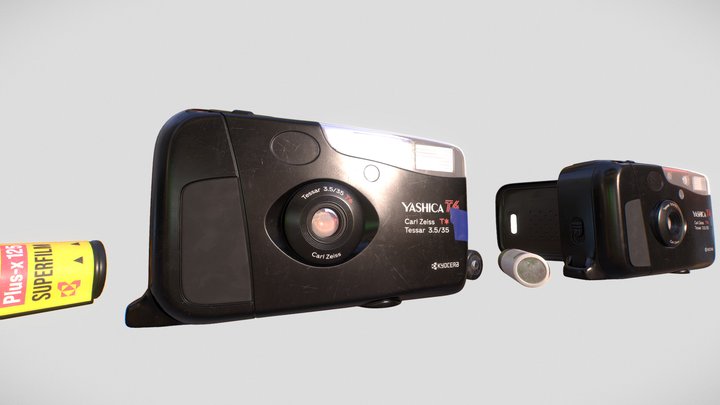 Yashica T4 camera 3D Model