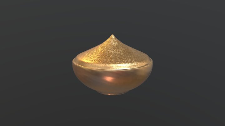 Ancient Bowl of Midas "High Poly" 3D Model