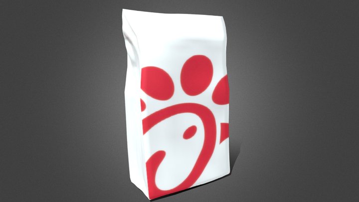 Chick-Fil-A  Bag 3D Model