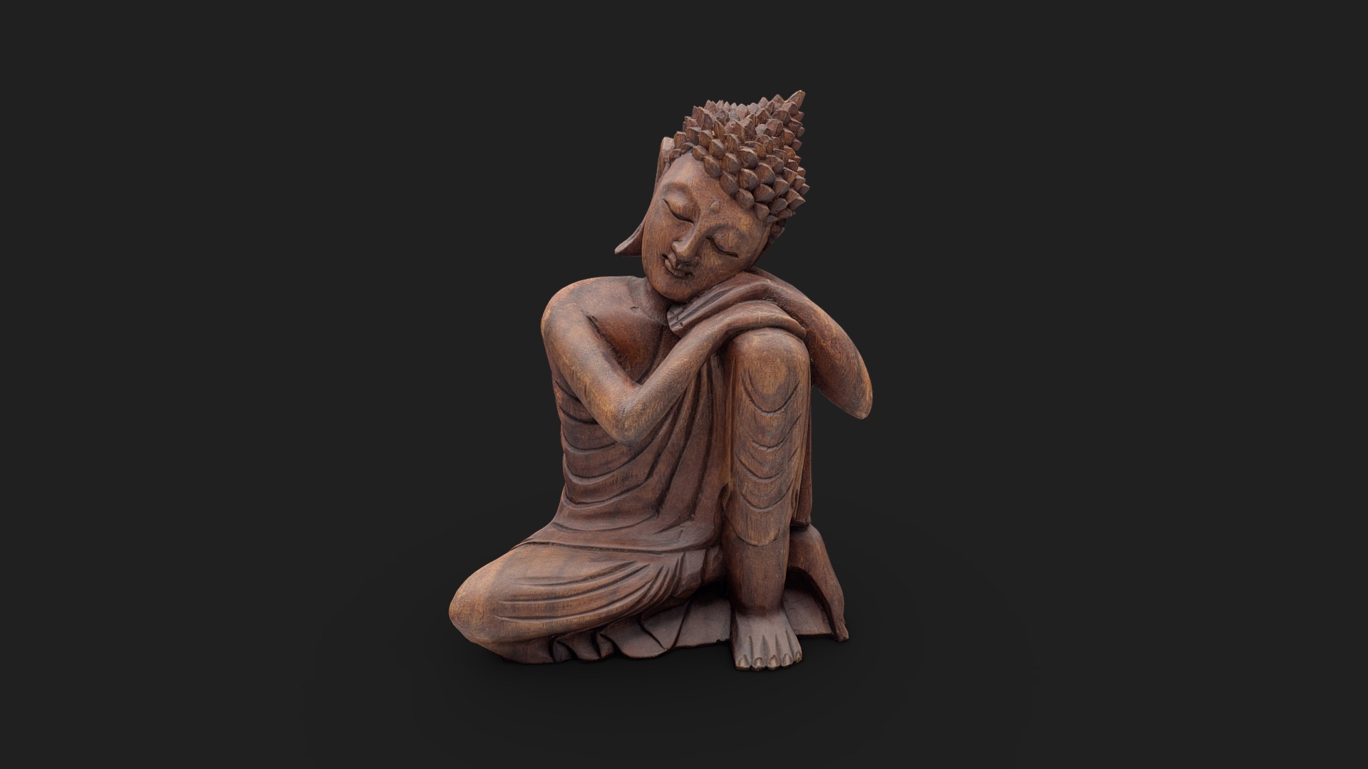 3D model Buddha - This is a 3D model of the Buddha. The 3D model is about a small statue of a monkey.