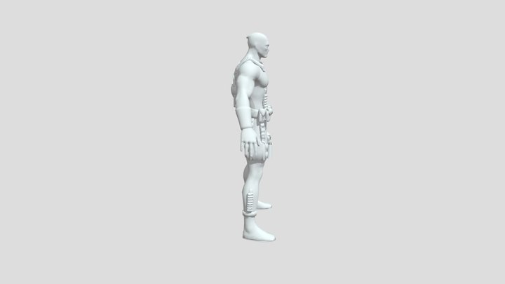 Deadpool Fully Rigged With facial rig 3D Model