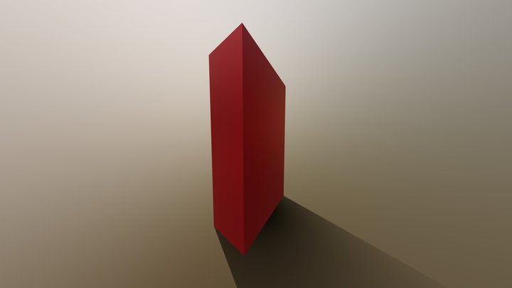Low Poly School Supplies Shelf