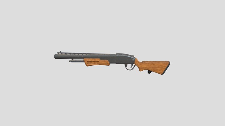 Fortnite hunter Shotgun 3D Model
