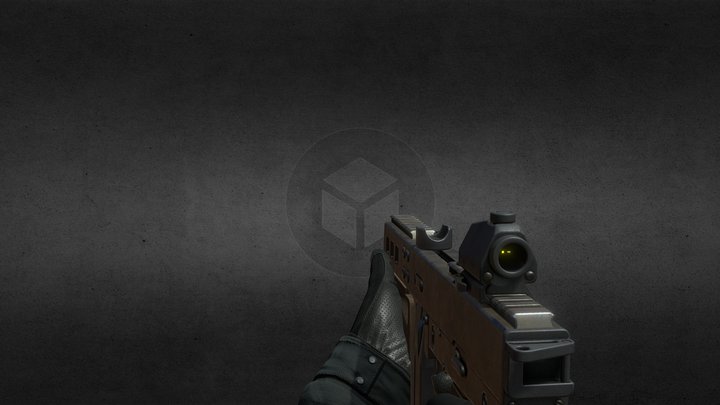 fps smg9 animated – Free 3D Model STL