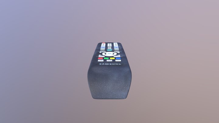 TV Remote Control 3D Model
