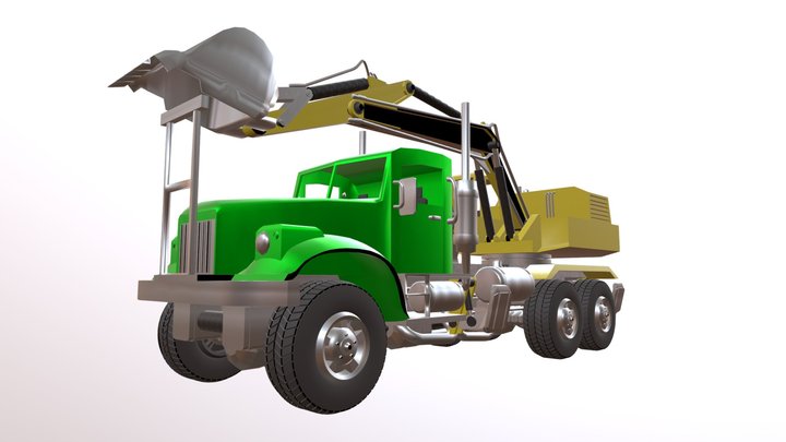 Construction Equipment Truck 3D Model