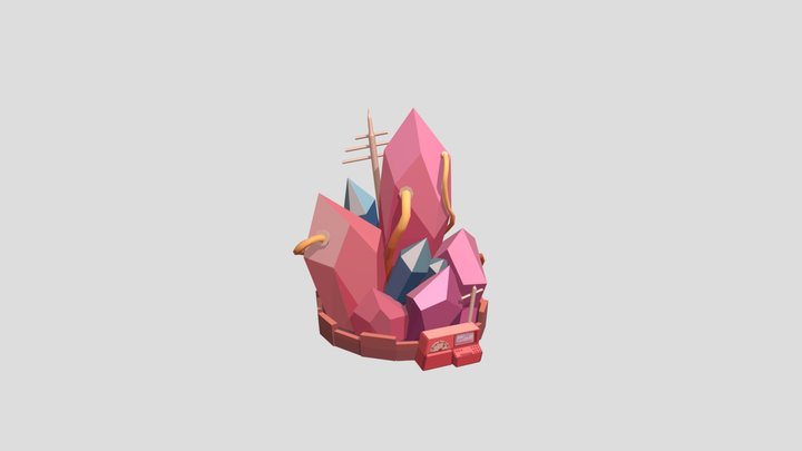 Crystal Energy Generator 3D Model
