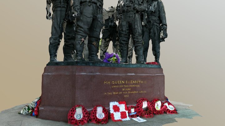 Bomber Command Memorial London 3D Model