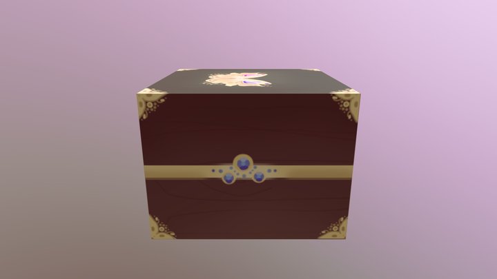 Crate02 (Jewelry Box Texture) 3D Model