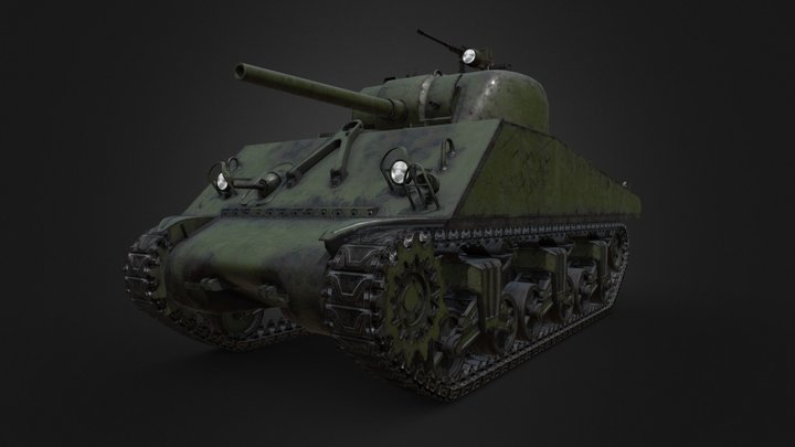 ShermanM4A3 3D Model
