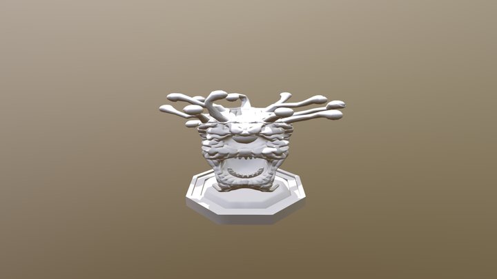 Ancient Beholder Token 3D Model
