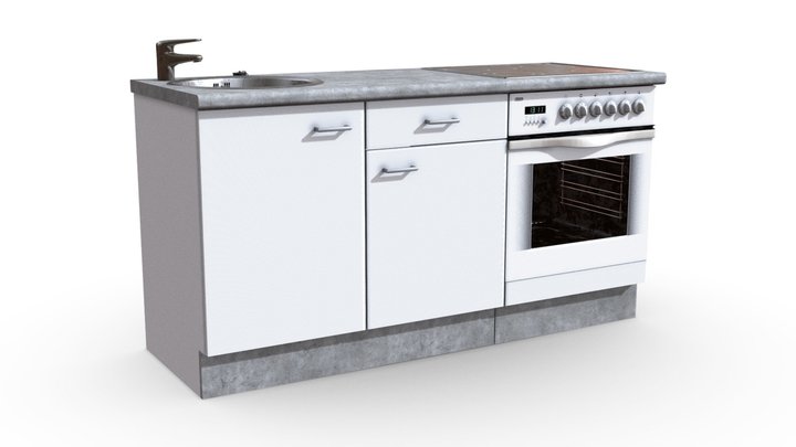 Small Kitchen with Oven – Modello 3D gratuito STL