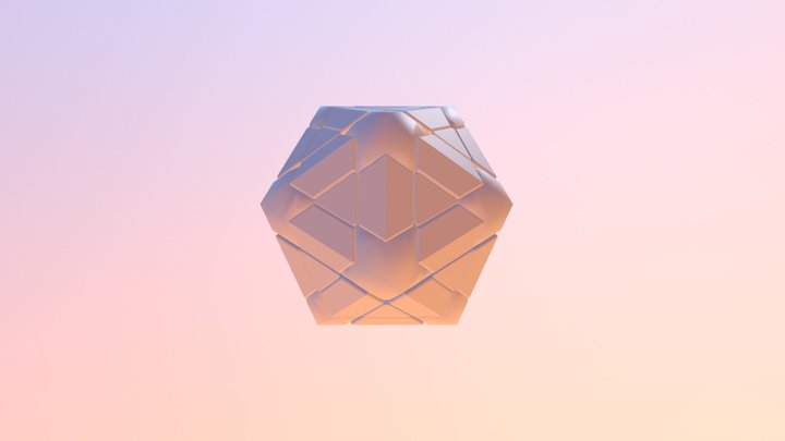 Icosahedron Puzzle 3D Model