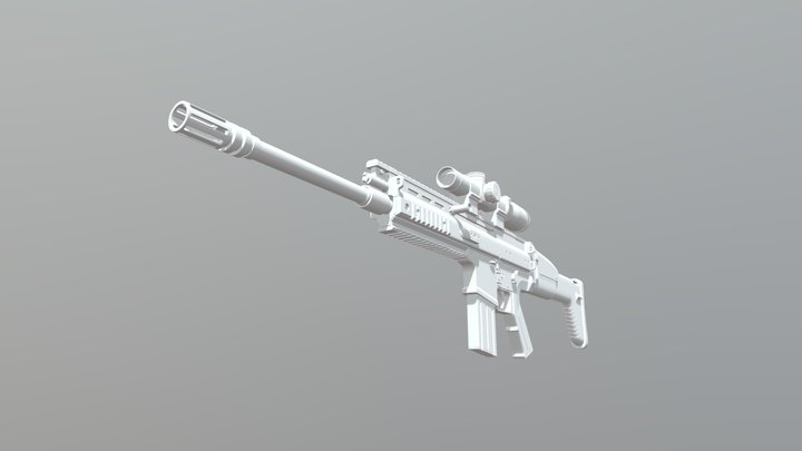 SCAR - H MK 17 3D Model