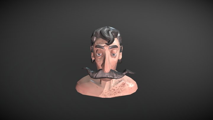 Victorian Butcher Bust 3D Model