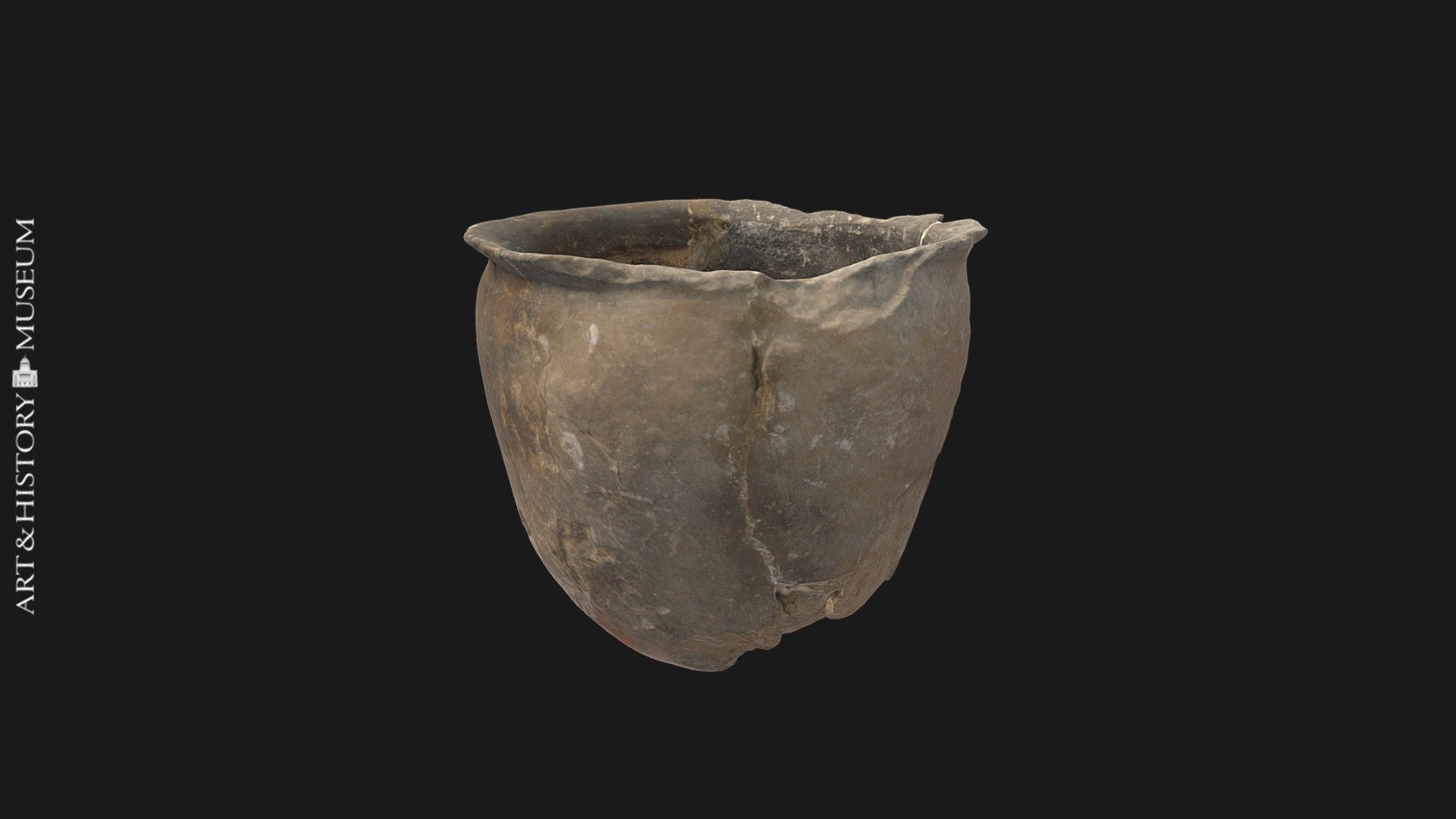Small globular vase with flaring rim