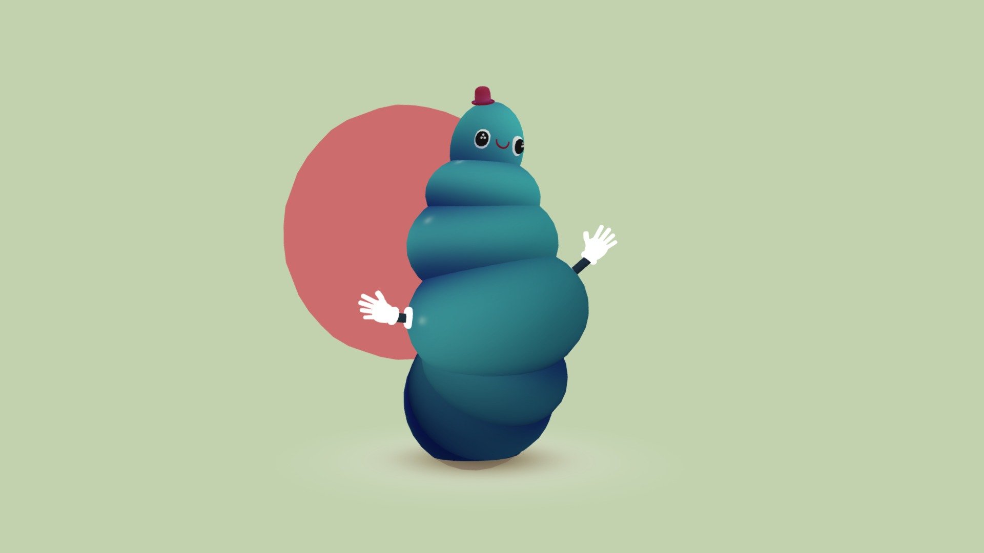 Cute Worm Buy Royalty Free 3d Model By Msanjurj E78a2bb Sketchfab