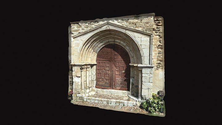 Portada románica, Bustares (Guadalajara) 3D Model