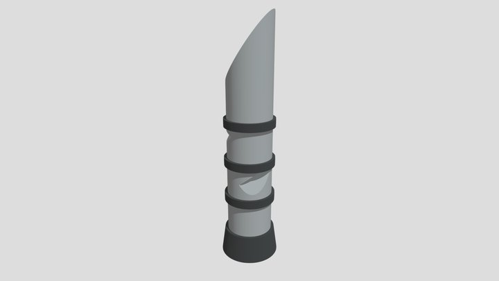 Broken Pillar 3D Model