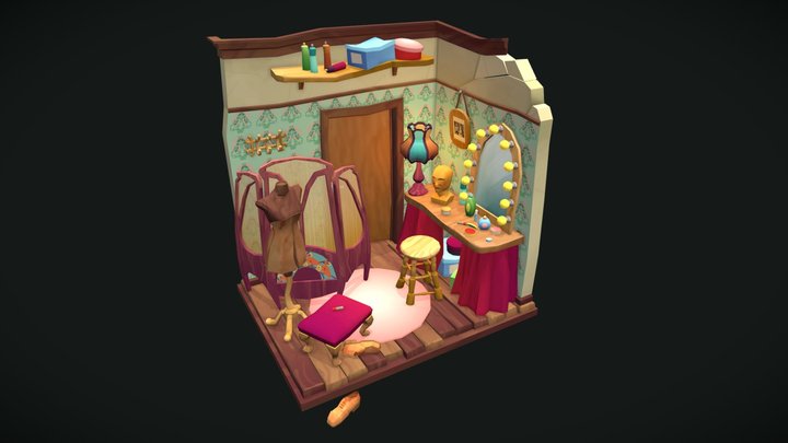 DAE Crib - Cabaret Artist 3D Model