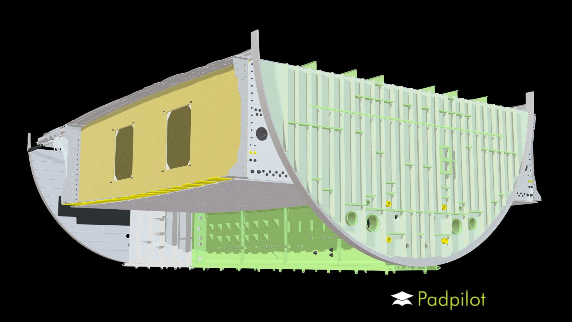 Boeing 787 Wing Box 3D model by Padpilot [e78ab2a] Sketchfab