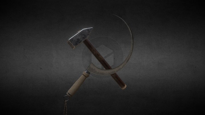 Hammer And Sickle 3D Model