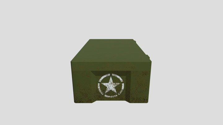 Army Crate 3D Model