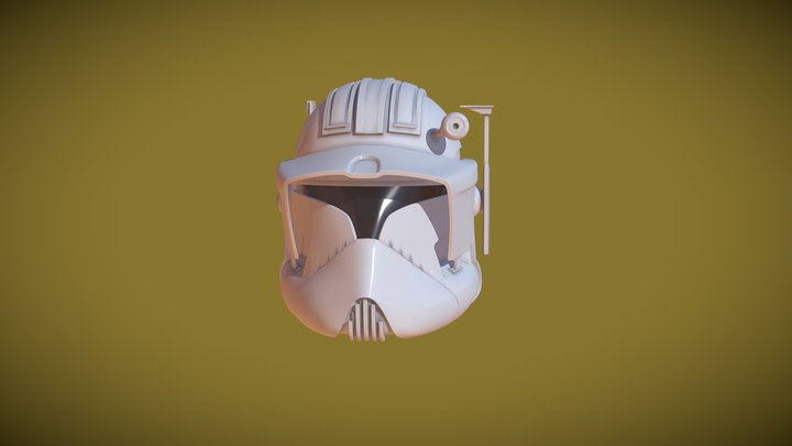 Custom Commander helmet 3D Model