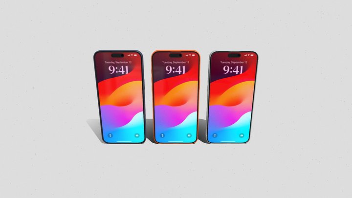 iPhone 17 Pro Max 3D Model Set 3D Model
