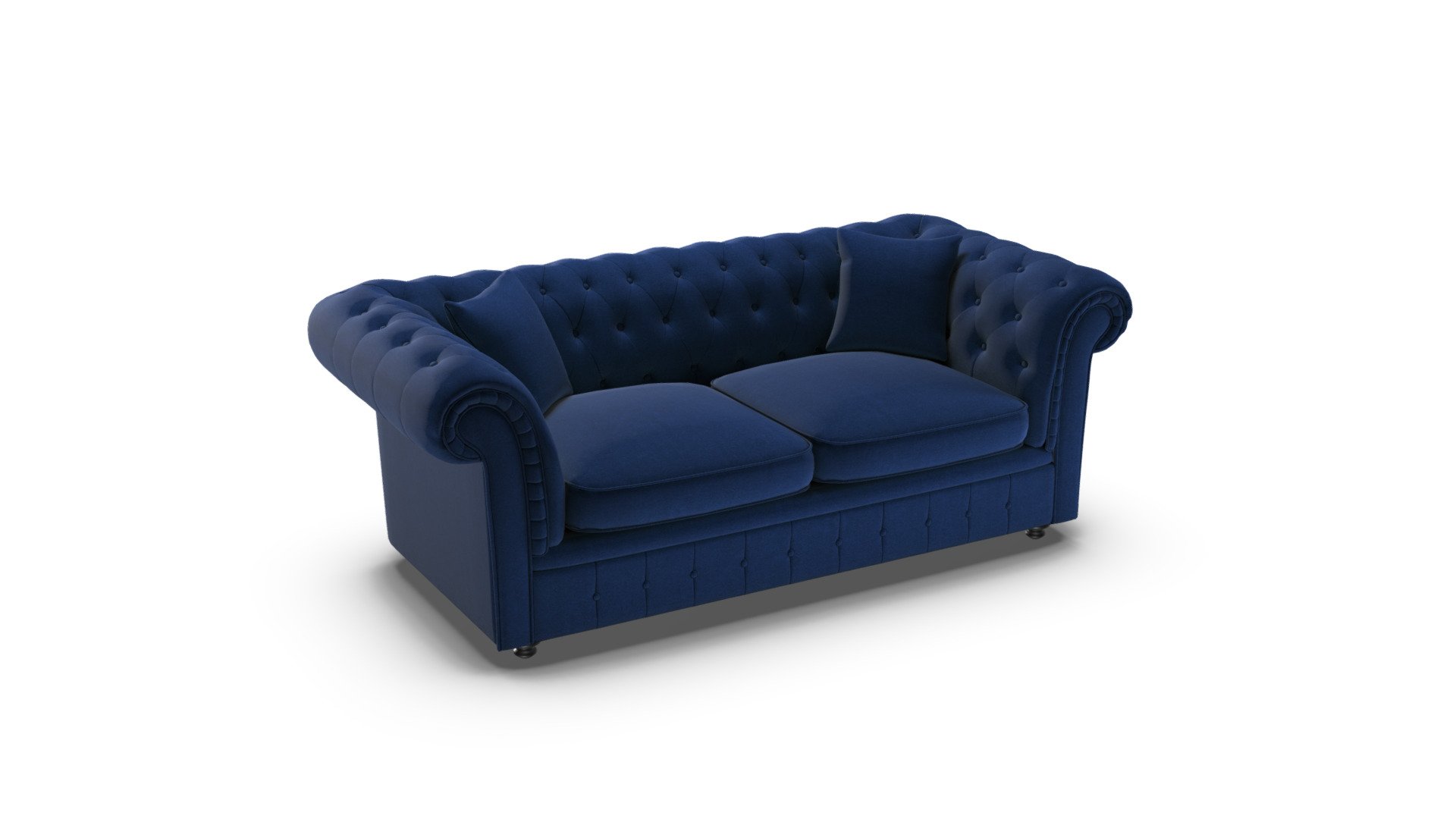 branagh sofa bed electric blue velvet